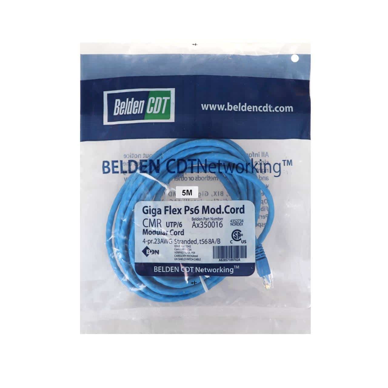کابل شبکه 5 متری BELDEN مدل RYL – CAT6