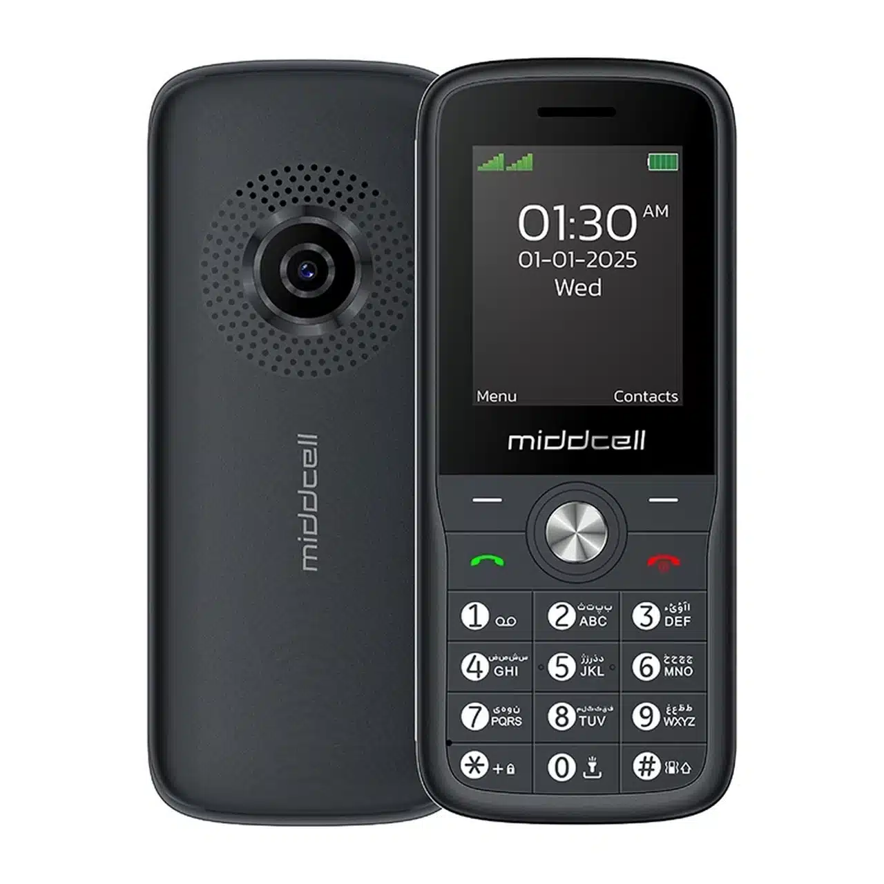 گوشی موبایل Middcell مدل M130 - مشکی