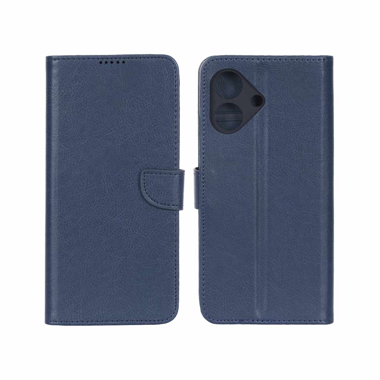 کیف چرمی موبایل مگنتی محافظ لنزدار KRF مدل Honor Play 10 – سرمه ای