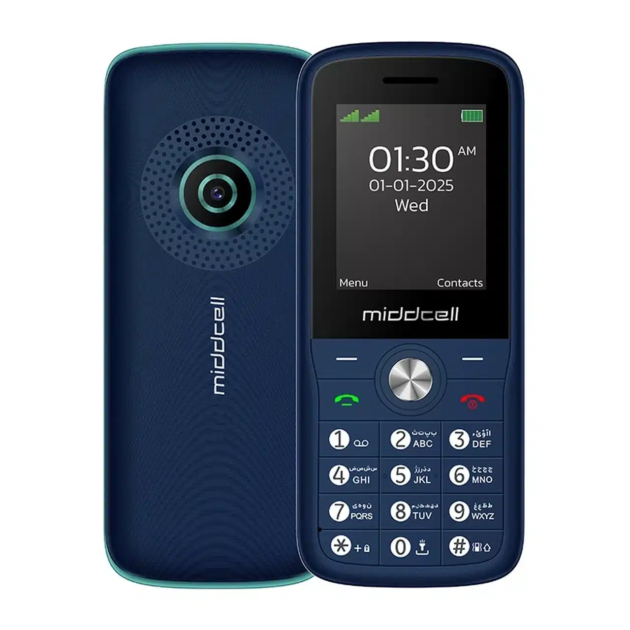 گوشی موبایل Middcell مدل M130 – آبی تیره