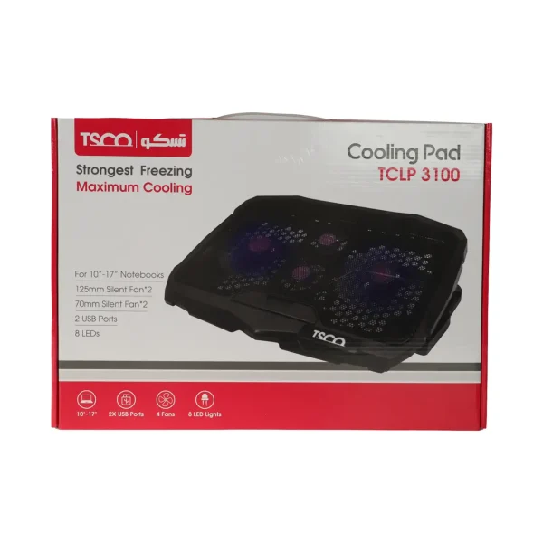 پایه خنک کننده لپ تاپ TSCO مدل TCLP 3100 - مشکی (گارانتی 12 ماهه تسکو) - تصویر 5