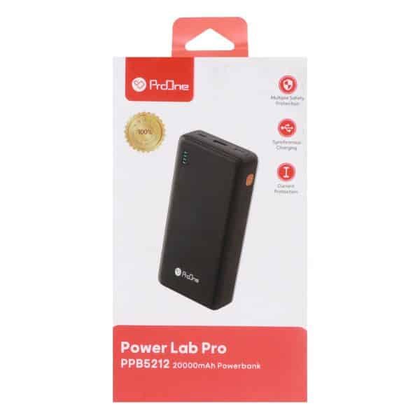 پاوربانک فست شارژ ProOne 20000mAh مدل PPB5212 Power Lab Pro - مشکی - تصویر 4