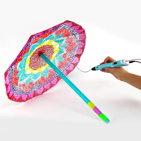 قلم سه بعدی طراحی مدل DX-100B - سفید لیمویی - تصویر 6