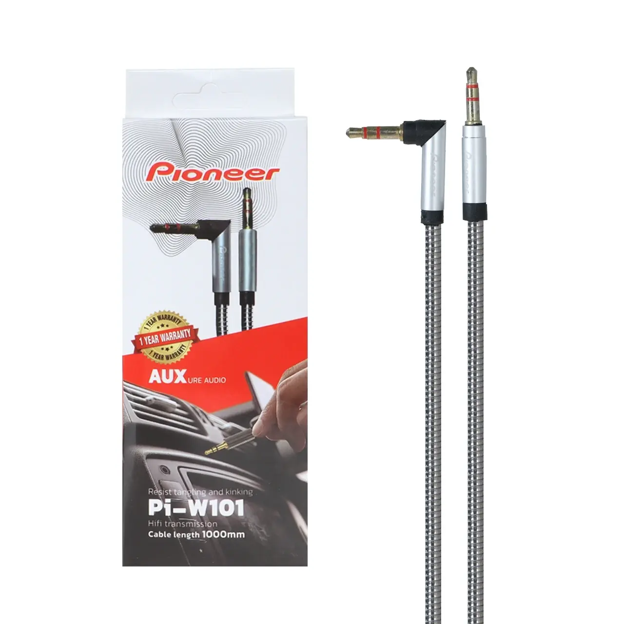 کابل Pioneer Aux مدل Pi-W101 – نقره ای – RYL