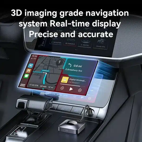 دانگل وایرلس خودرو Yesido مدل KM23 CARPLAY - مشکی (گارانتی 18 ماه تعویض نیکان همراه) - تصویر 4