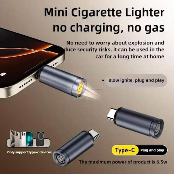 فندک OTG Type-C - قرمز - تصویر 5