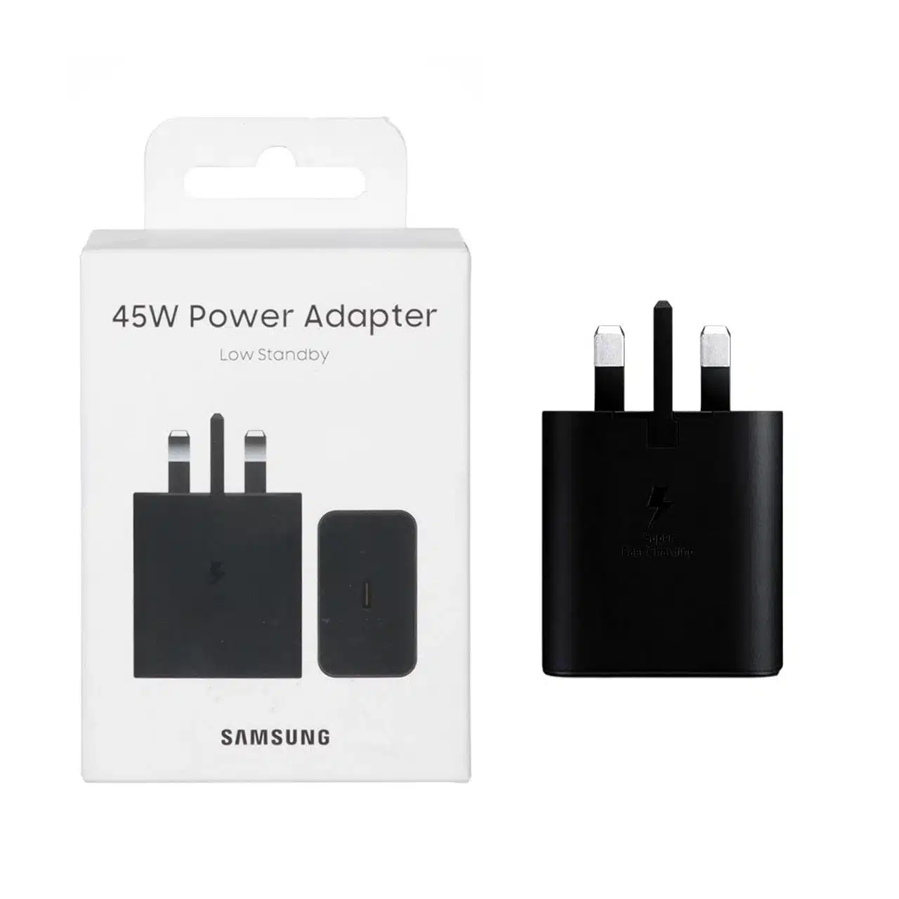 شارژر دیواری سه پین SAMSUNG 45W T4511 ( فست و PD) مجهز به فناوری GAN-NFC مشکی – (گارانتی پارتیان پایا)