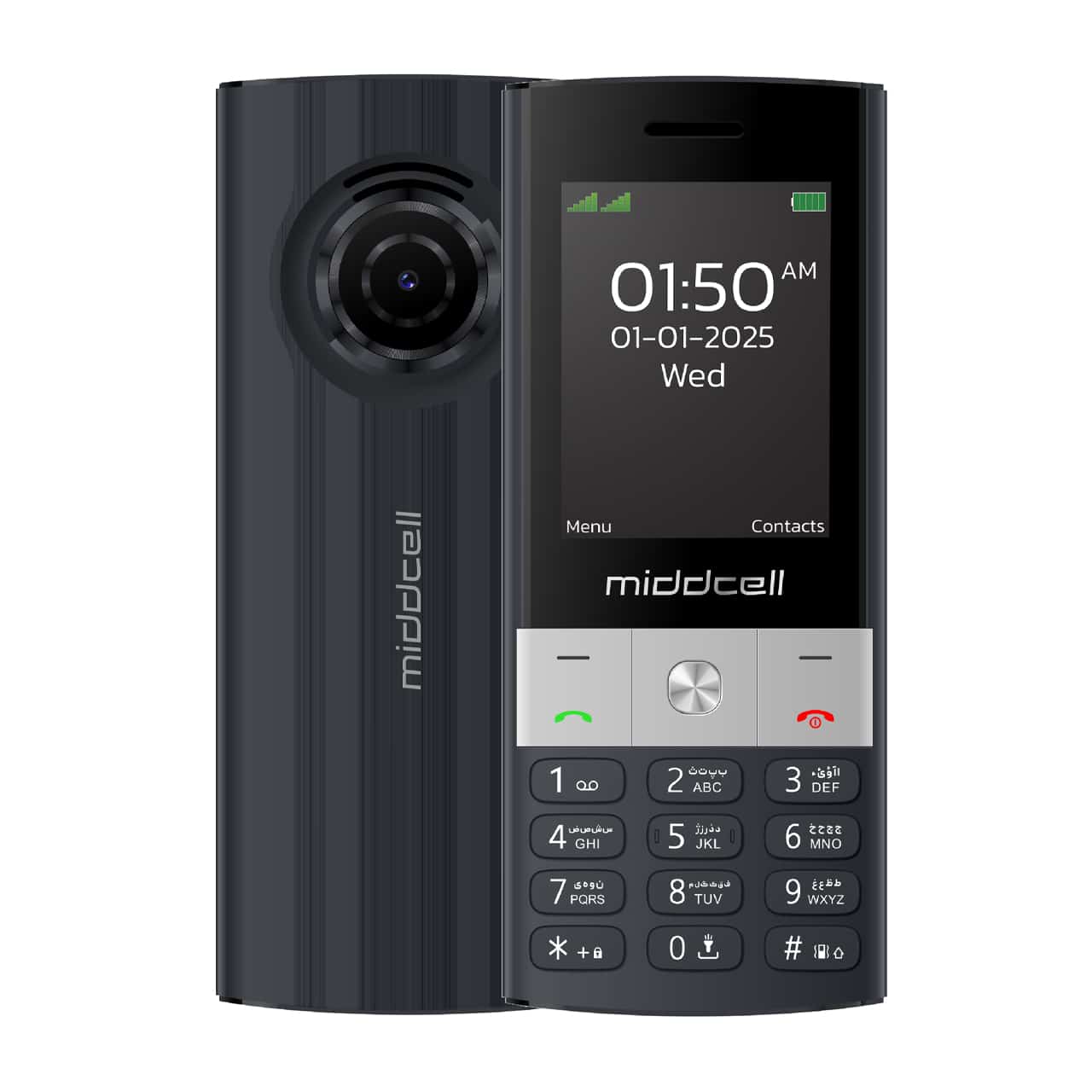 گوشی موبایل Middcell مدل M150 – مشکی