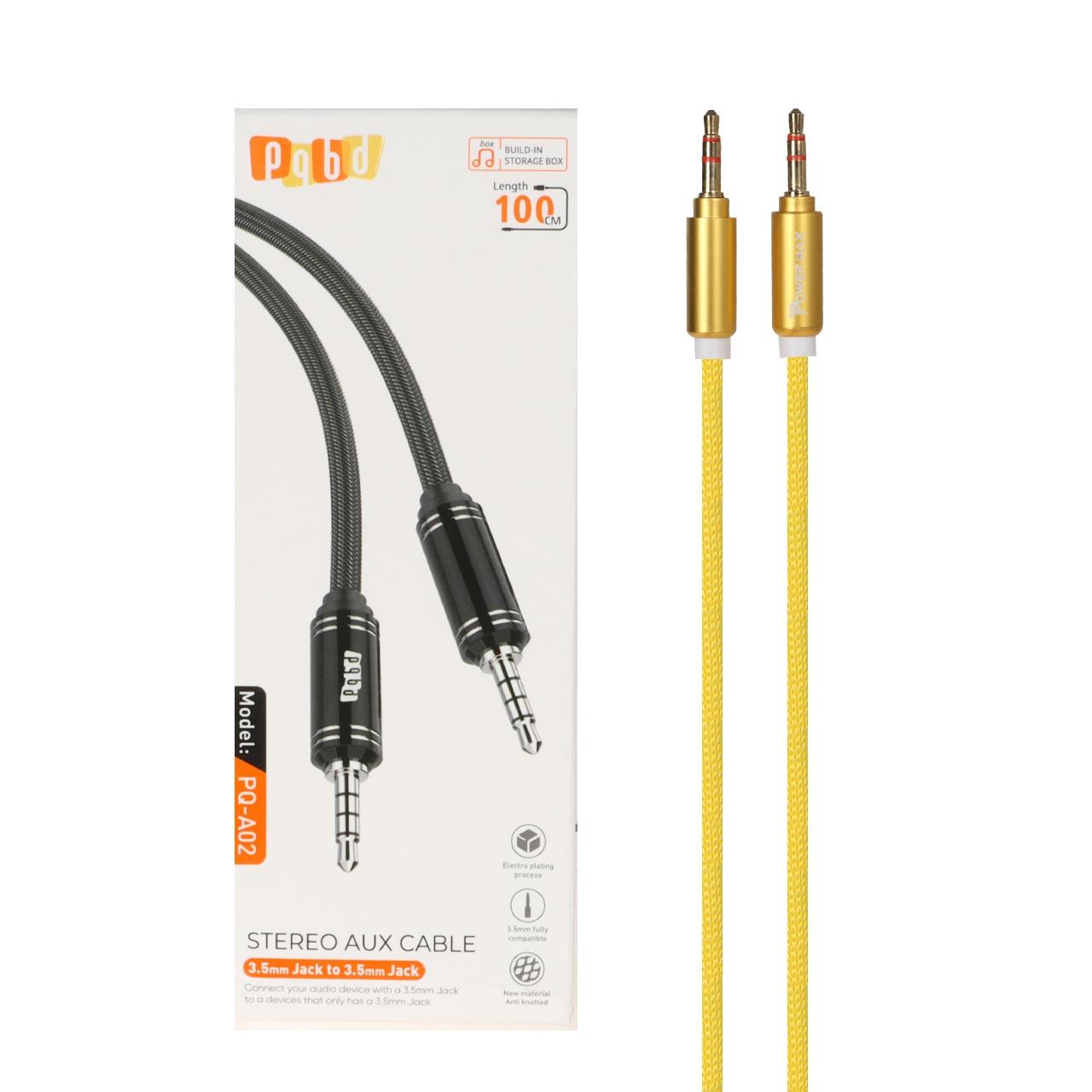 b7b8ec84-0bce-4ce8-ab27-ad6f247aa2ec.jpg کابل Power Max Aux مدل PM-006 - زرد - تصویر 1