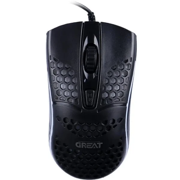 ماوس باسیم Great مدل GR-330 - مشکی - تصویر 4