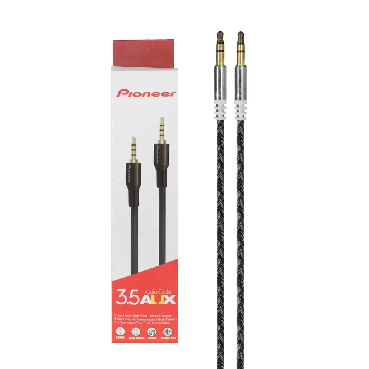 کابل صدا Pioneer AUX – سفید مشکی